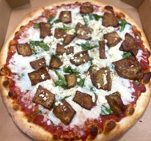 Eggplant pizza